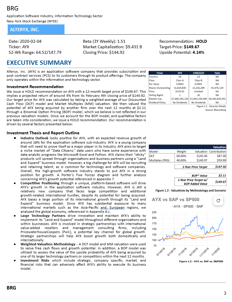 CFA Challenge Report PDF